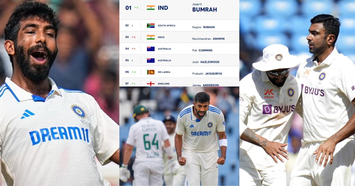 Jasprit Bumrah बने टेस्ट के नंबर-1 गेंदबाज, तो अश्विन-जडेजा का बुरा हाल, देखिए टॉप-10 लिस्ट