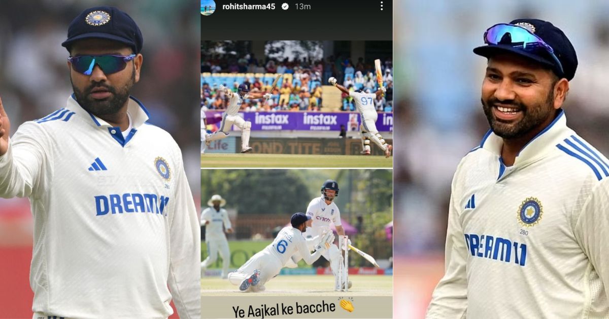 rohit sharma trolled england by share yashasvi jaiswal sarfaraz khan and dhruv Jurel picture on his...