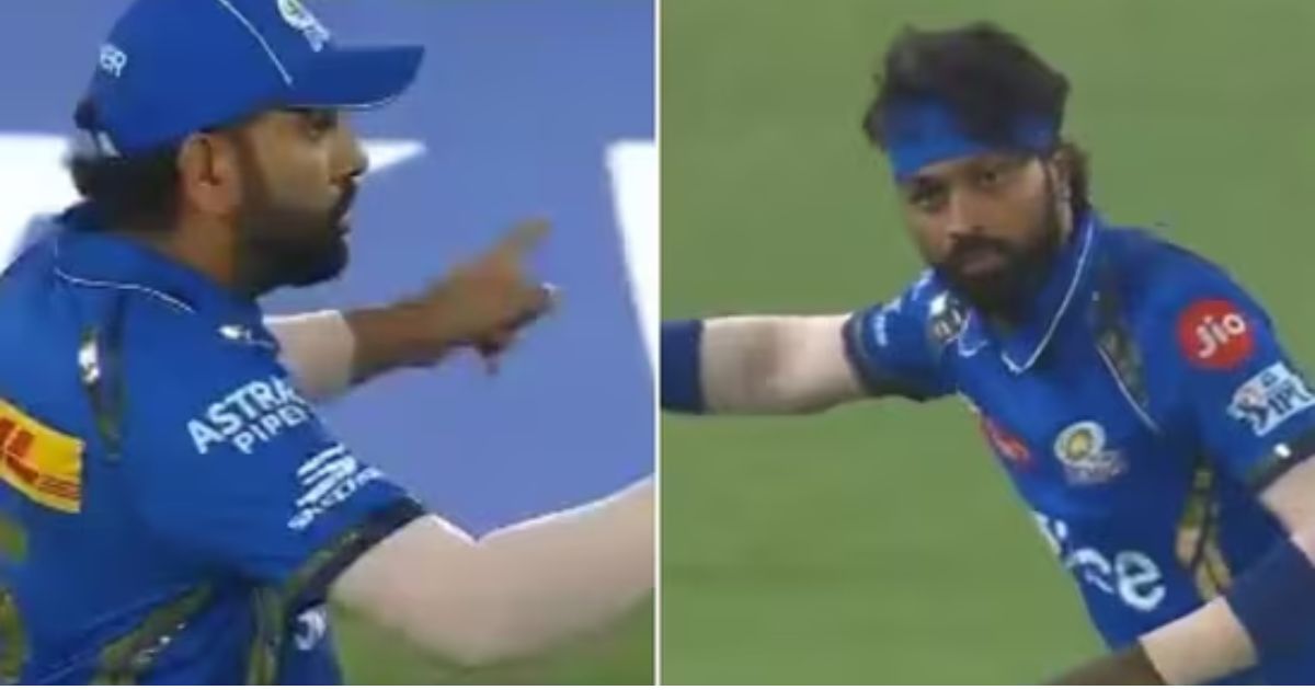 video rohit-sharma took revenge of his insult from Hardik Pandya in srh vs mi match