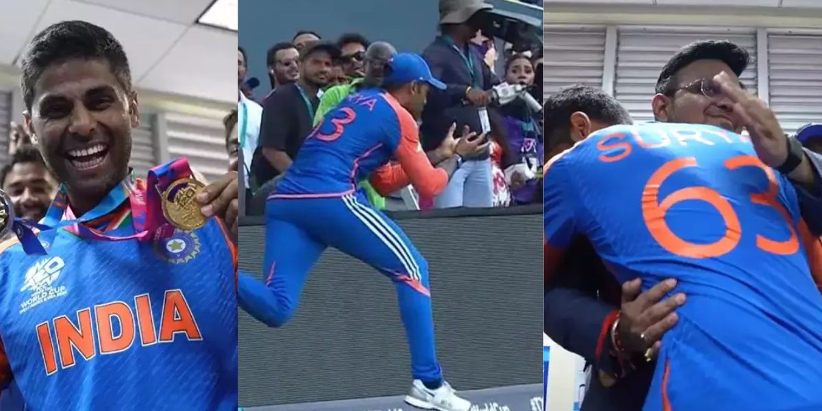 वर्ल्ड कप जिताने वाले कैच के लिए Suryakumar Yadav को मिला मेडल, ड्रेसिंग रूम के जश्न का VIDEO वायरल