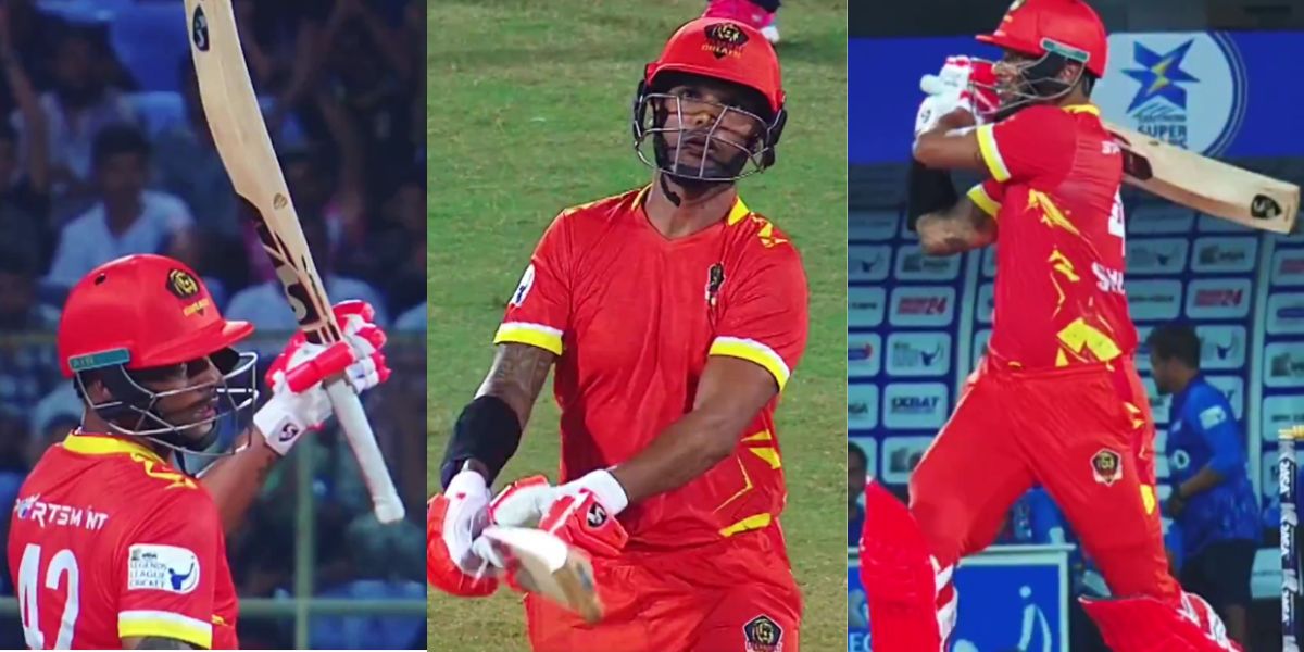 6,6,6,6... संन्यास के बाद भी नहीं थम रहा Shikhar Dhawan का बल्ला, लिजेंड लीग में सिर्फ इतनी गेंदों म...
