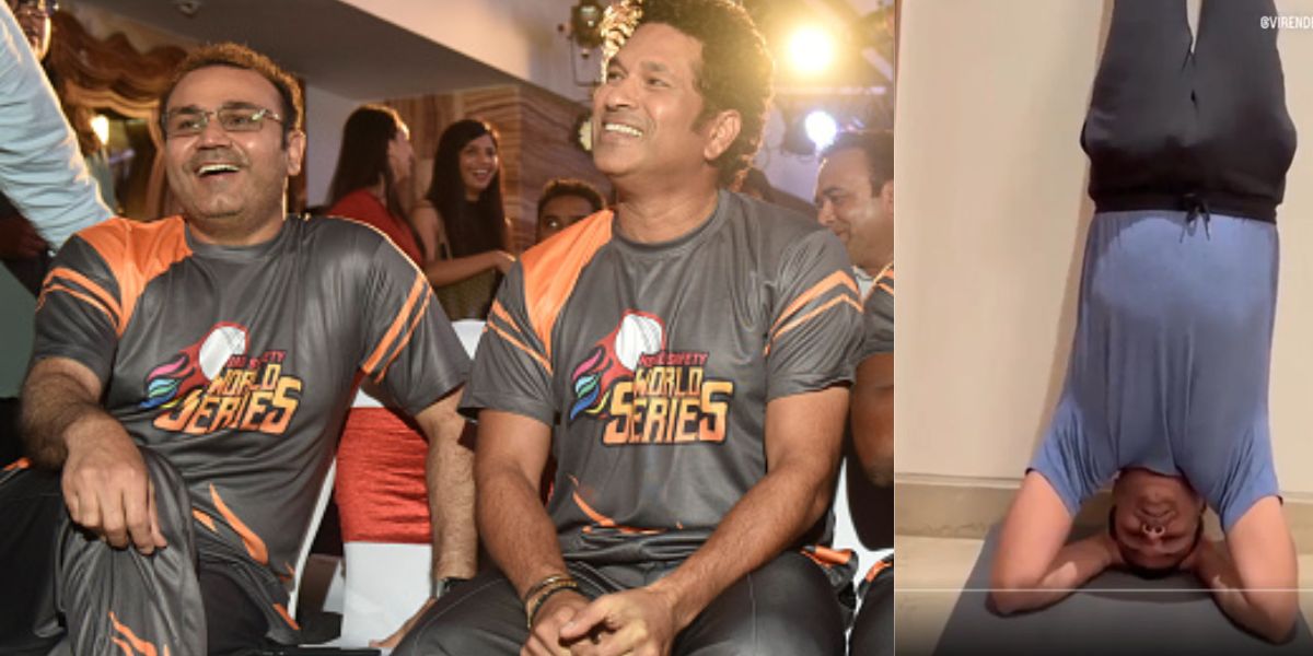 Sachin Tendulkar Birthday: वीरेंद्र सहवाग ने सर के बल खड़े होकर दी सचिन तेंदुलकर को शुभकामनाए, पोस्ट...