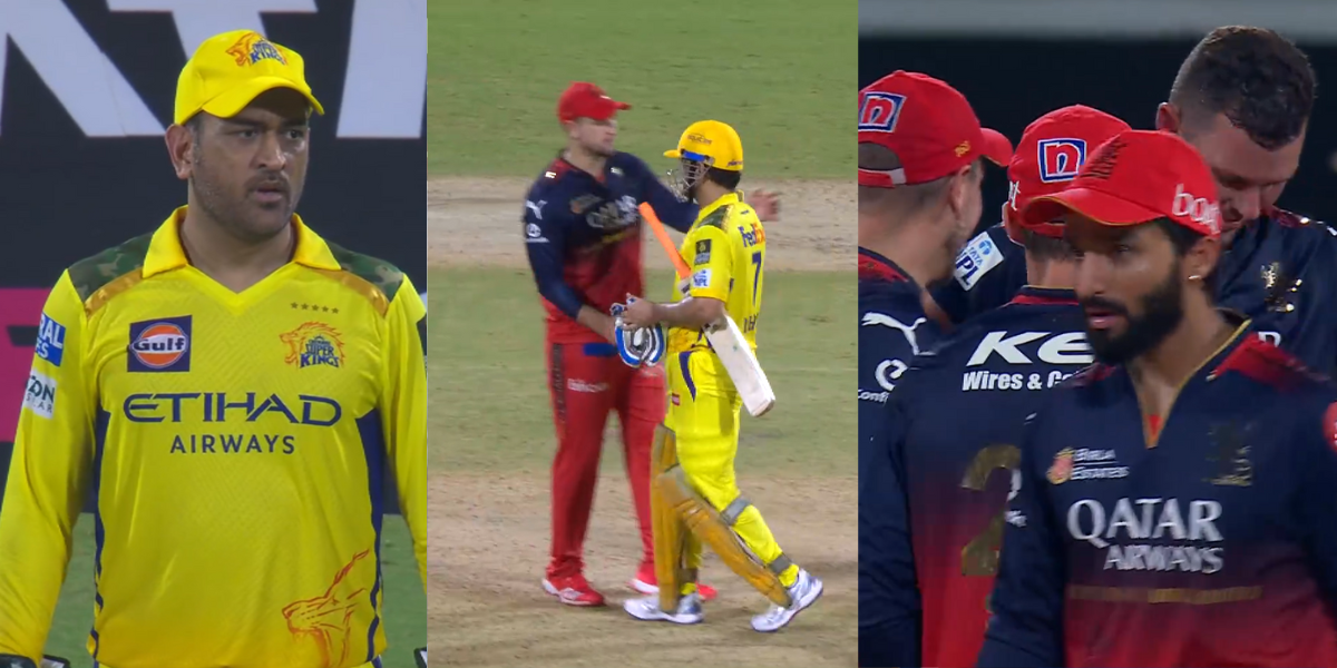 Anger erupted over CSK shameful defeat against RCB Fans said now MS Dhoni must announce his retireme...