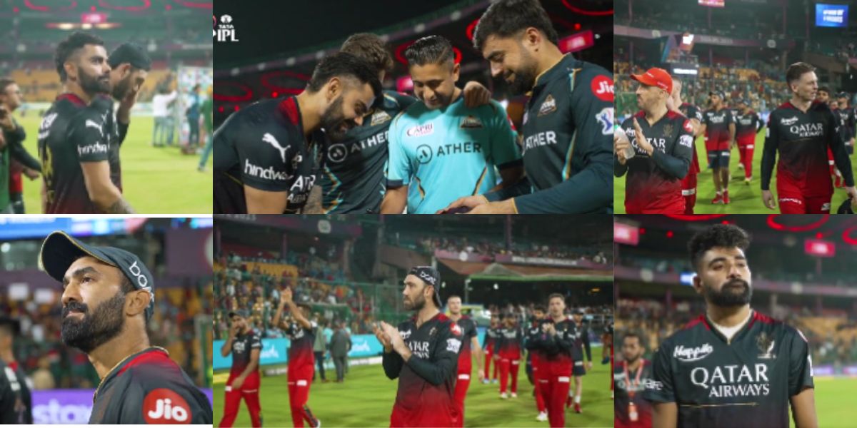 Video RCB players looked disappointed while greeting fans after being out of IPL 2023