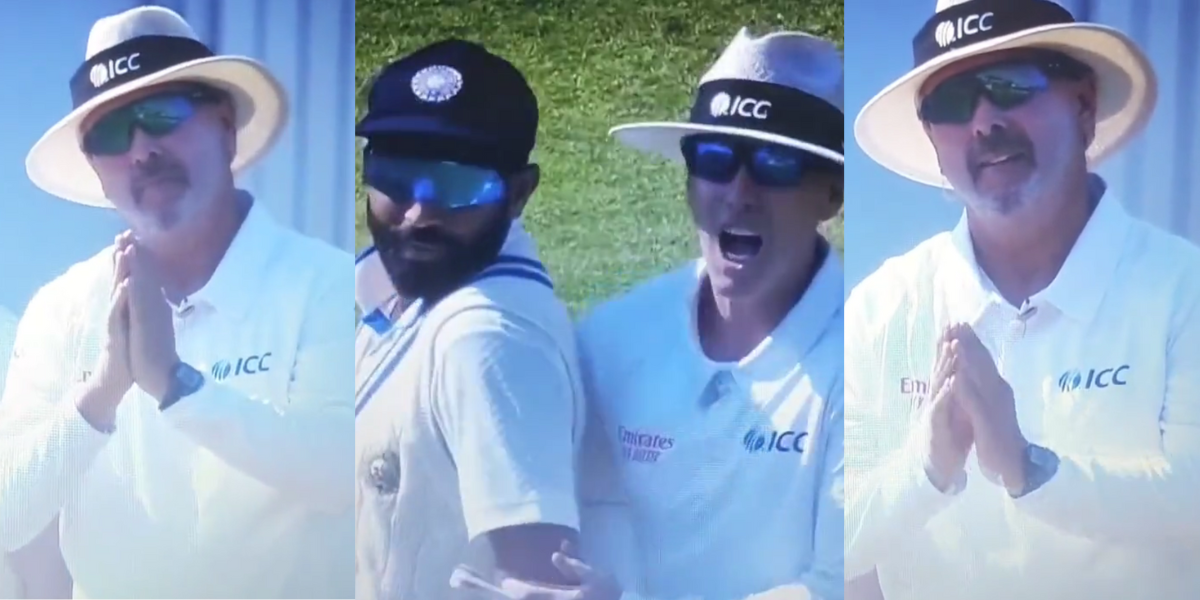Video Umpire folded hand in live wtc final 2023 match 4th day