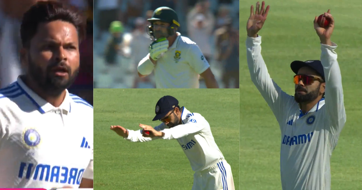 Video Virat Kohli refuses to celebrate wicket after Dean Elgar's dismissal in sa vs ind 2nd test