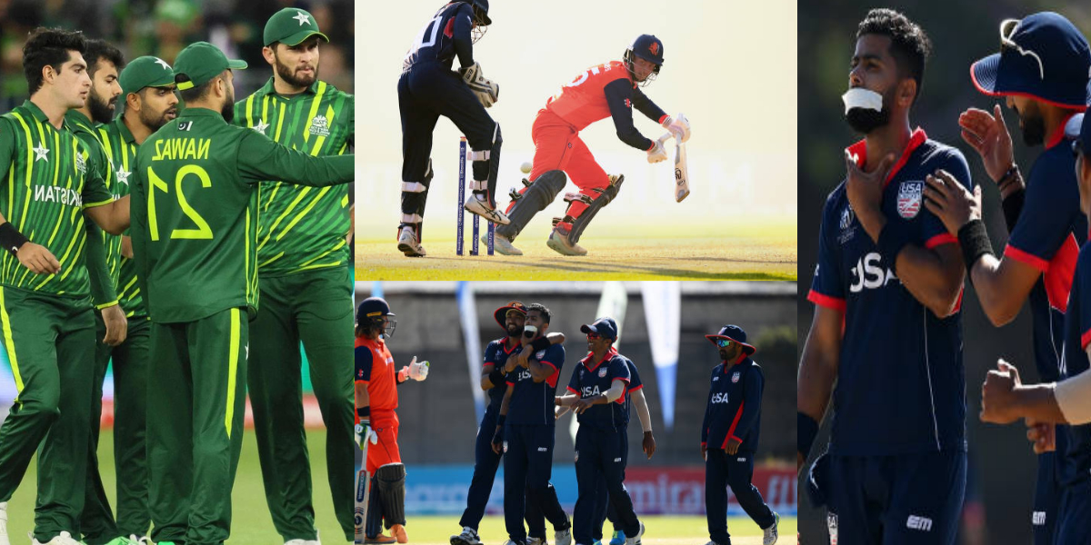 Video ali khan tapes his mouth after taking wicket vikramjit singh cricket world cup 2023