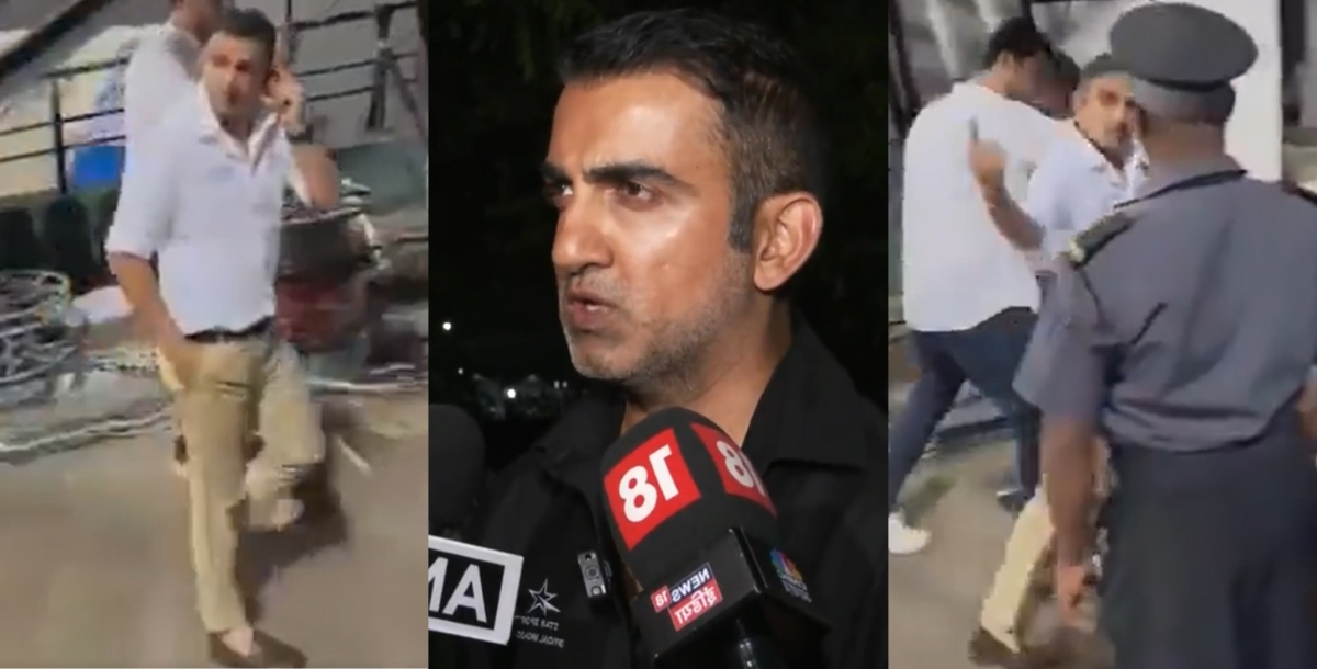 Video gautam gambhir clarified on showing middle finger because of pakistani fans
