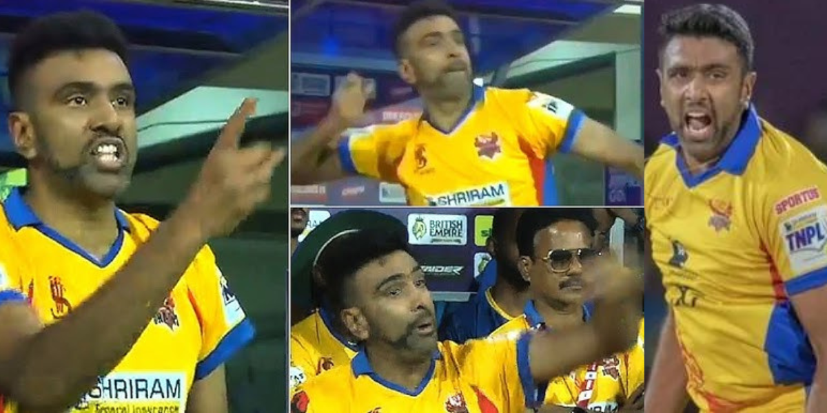 Video of R Ashwin getting angry at his teammate and ready to attack during a live match went viral