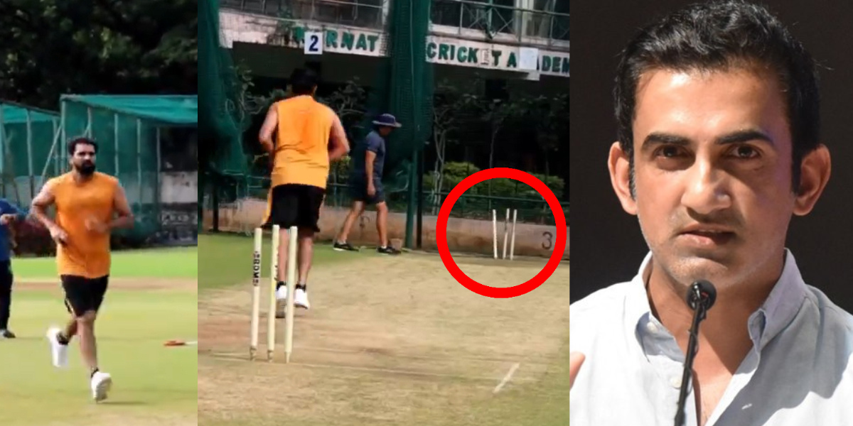 Video of mohammed-shami's bowling practice in the nets goes viral Gambhir can give him chance on Sri...