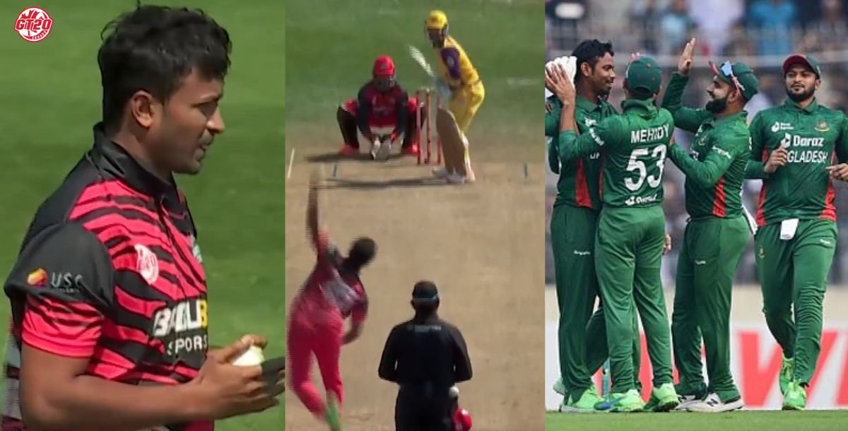 Video shakib al hasan dismisses-liton das in global t20 canada league
