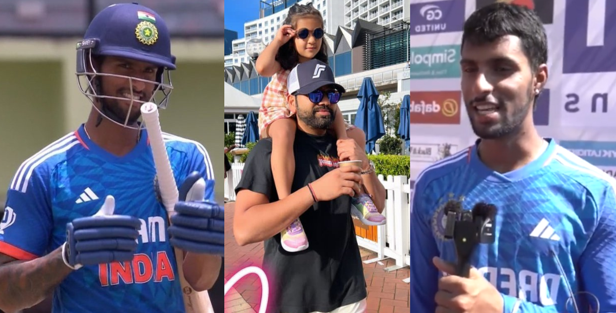 Vidoe Tilak Varma celebrates his first international half century for Rohit Sharma daughter