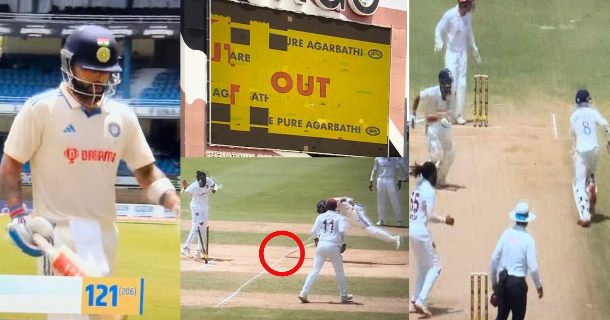 रवींद्र जडेजा ने आधी पिच पर Virat Kohli को दिया धोखा, जान बूझकर कराया RUN OUT! वायरल हुआ VIDEO