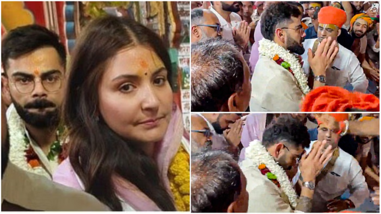 Virat Kohli Anushka Sharma Visit Ayodhya S Hanuman Garhi Temple Couple S Glimpses Go Viral Virat Kohli Anushka Sharma Visit Ayodhya S Hanuman Garhi Temple Couple S Glimpses Go Viral