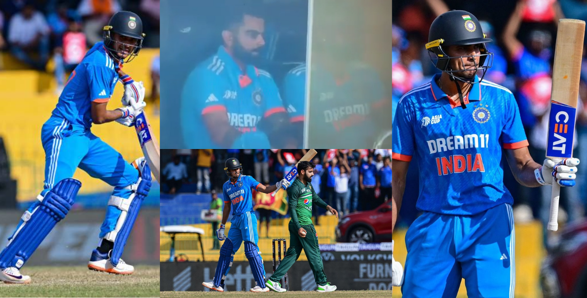VIDEO: पाकिस्तान के खिलाफ Shubman Gill को फिफ्टी जड़ता देख विराट को हुई जलन! जश्न के दौरान कर डाली शर...