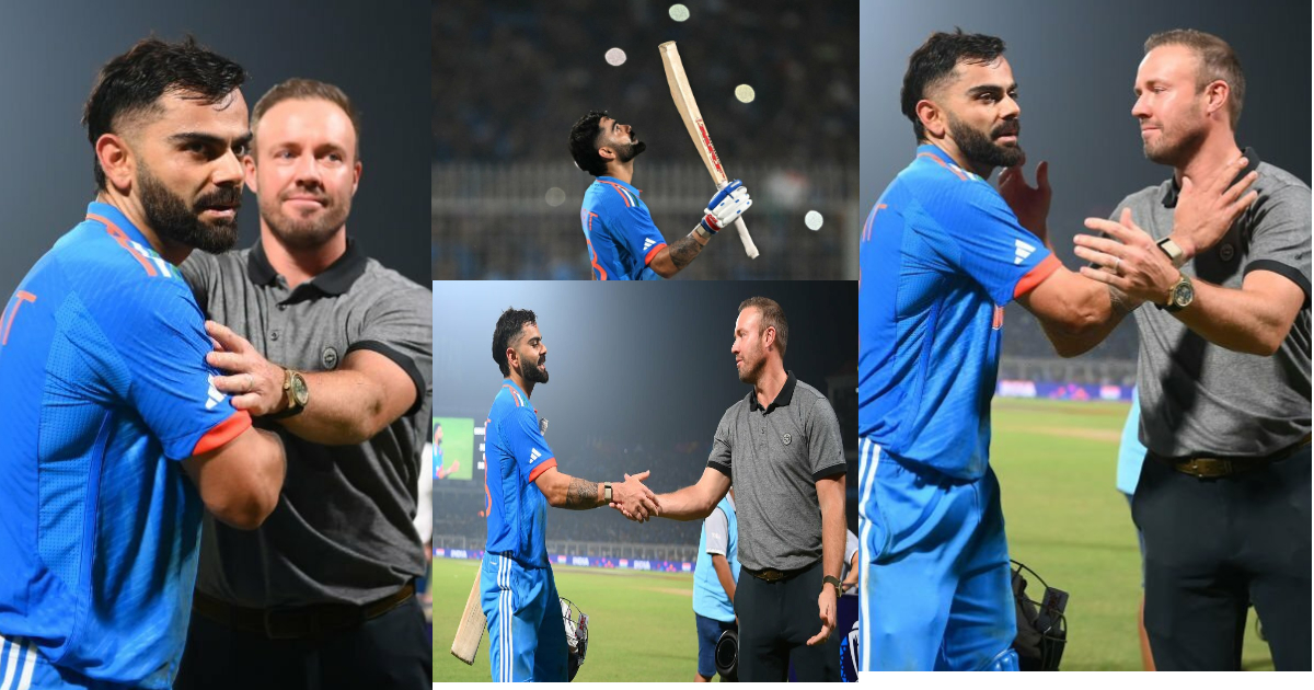 Virat Kohli के 49वें ODI शतक पर एबी डिविलियर्स का उमड़ा प्यार, मैदान पर दौड़ते हुए लगाया गले, VIDEO वा...