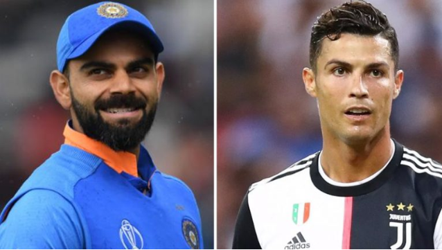 Virat Kohli favourite Athlete Ronaldo
