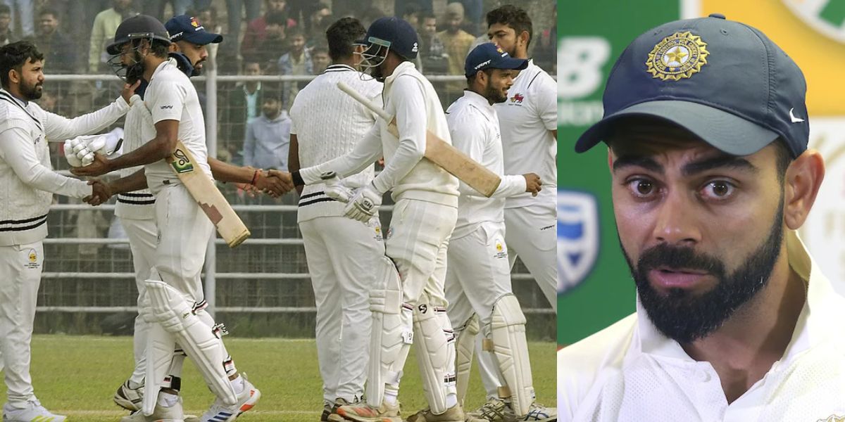 virat kohli home team delhi lost match against puducherry by 9 wickets in ranji trophy 2024