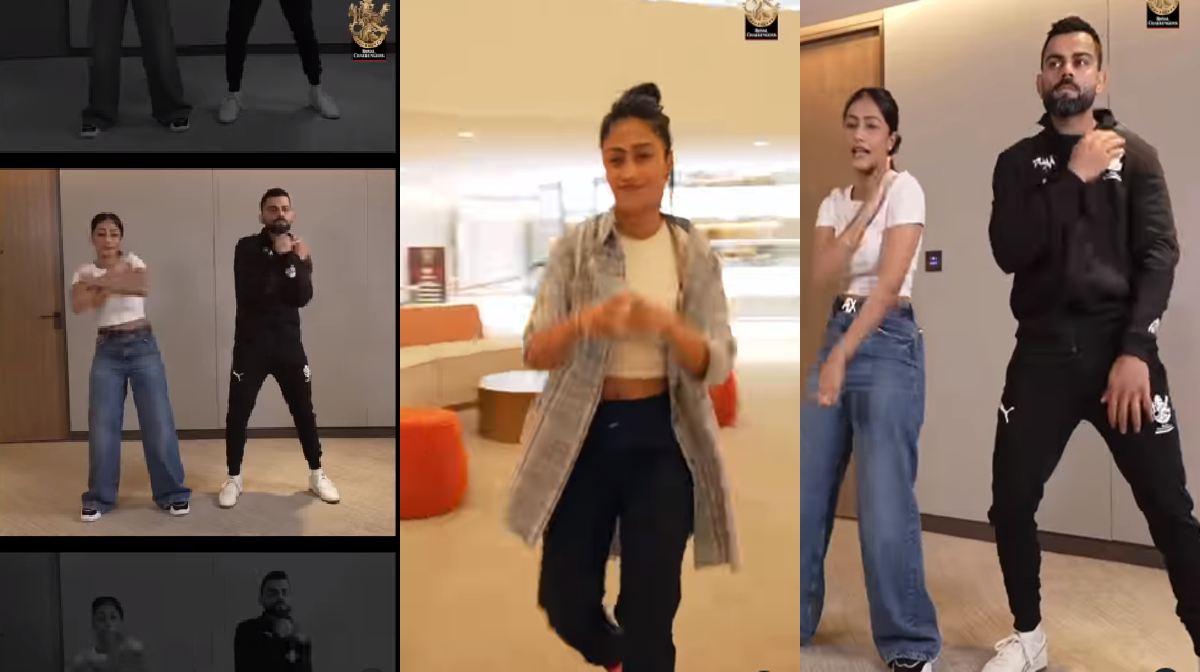 Virat Kohli learns dance steps from Dhanashree Verma