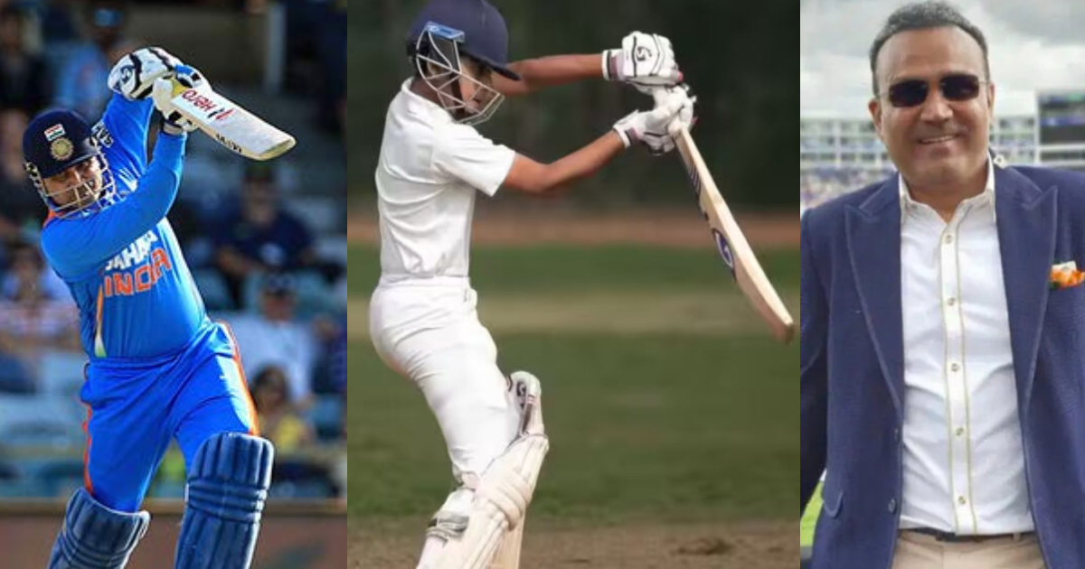 अपने पिता से 2 कदम आगे निकला Virender Sehwag का बेटा, ताबड़तोड़ अंदाज में लगाई गेंदबाजों की क्लास, VID...