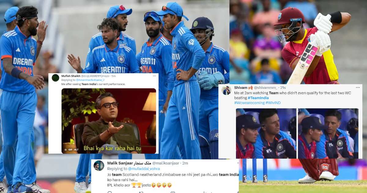 WI vs IND: "IPL के शेर, इंटरनेशनल में ढेर", दूसरे ODI में शर्मनाक हार पर फूट पड़ा भारतीय फैंस का गुस्...