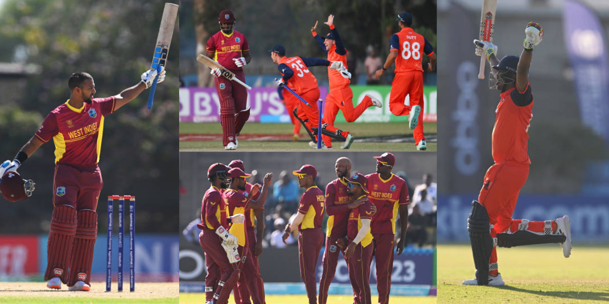 WI vs NED Netherlands beat West Indie in super over in World cup 2023