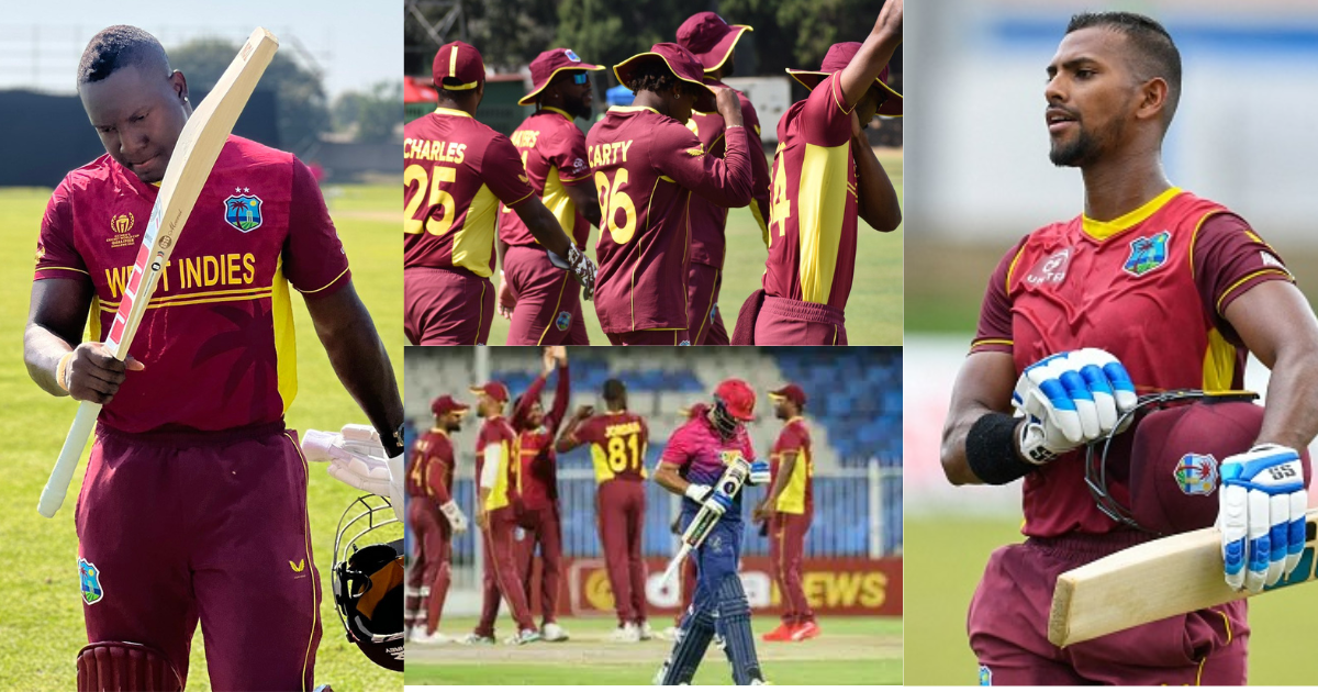 WI vs UAE West indies beat uae by 114 runs, Rovman Powell scored 76 runs in 16 balls