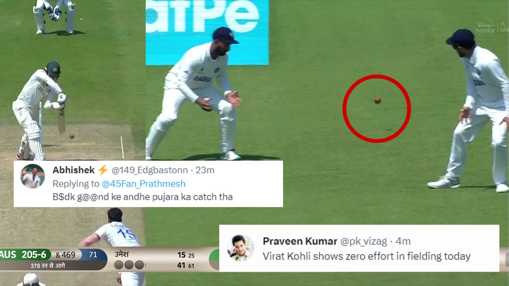 WTC Final: विराट-पुजारा के बीच से निकला एलेक्स कैरी का आसान कैच, तो सोशल मीडिया पर बुरी तरह से बरस प...