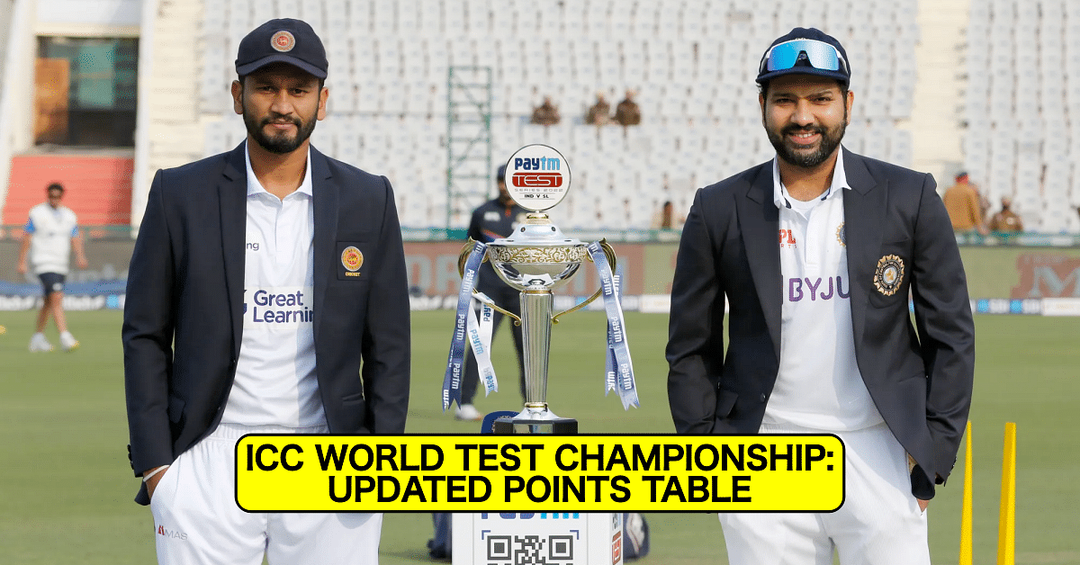 WTC Table IND SL Mohali Test