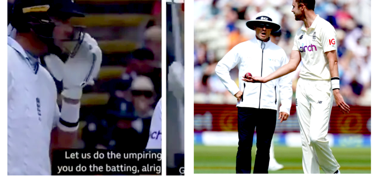 Watch- umpire richard kettleborough scold stuart broad eng vs ind