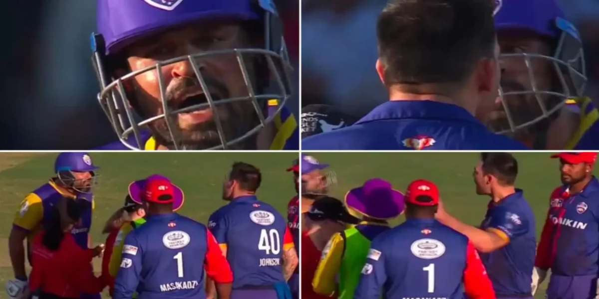 LIVE मैच में बवाल, यूसुफ पठान और मिचेल जॉनसन के बीच हुई हाथापाई, VIDEO ने मचाया तहलका