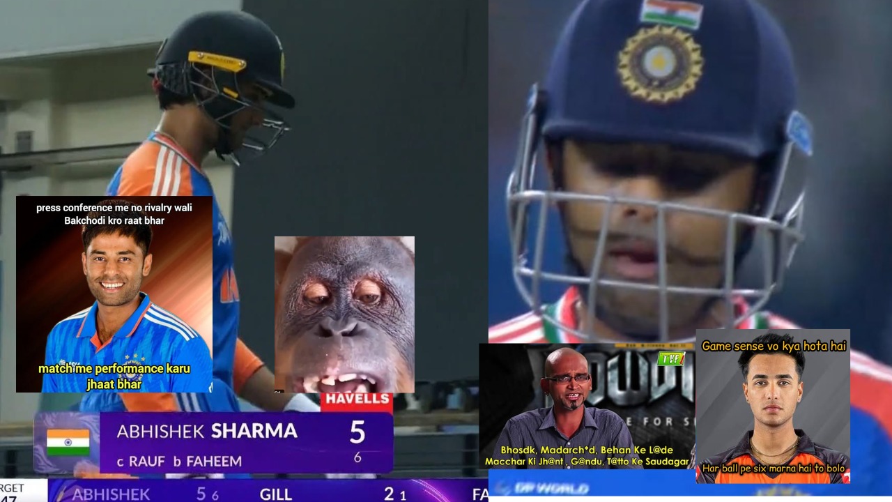 "What a drama this is", when Surya-Abhishek Sharma flopped against Pakistan, fans criticized them, there was a flood of memes.
