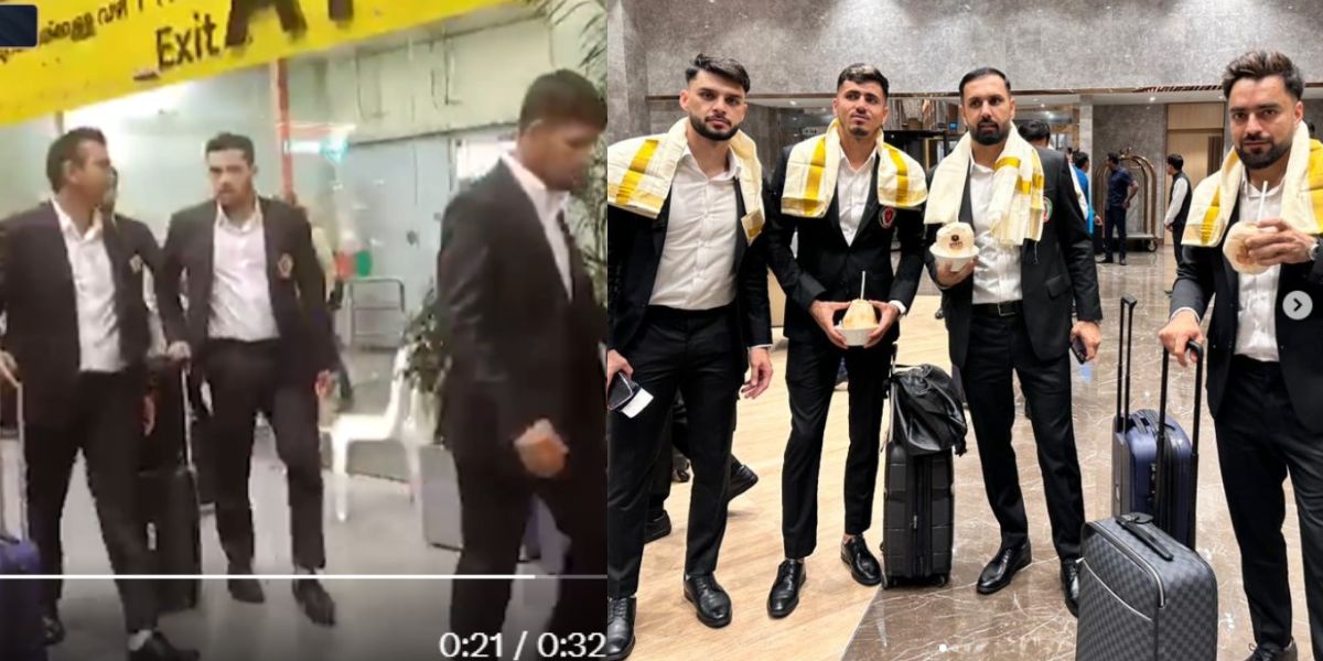 VIDEO: हाथों में नारियल, स्वागत मेंलुंगी, World Cup 2023 के लिए भारत पहुंचते ही खास अंदाज में हुआ अफ...