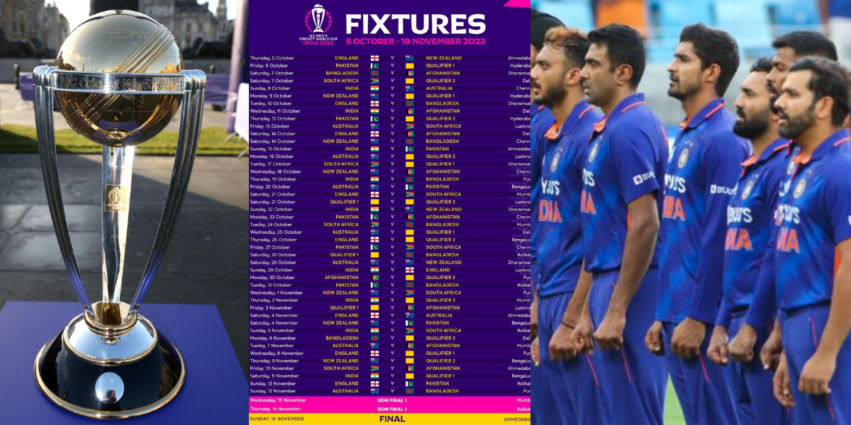 World Cup 2023 Schedule India