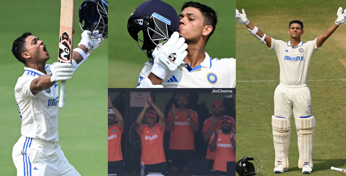 Yashasvi Jaiswal celebrated special after scoring double century against England Video viral