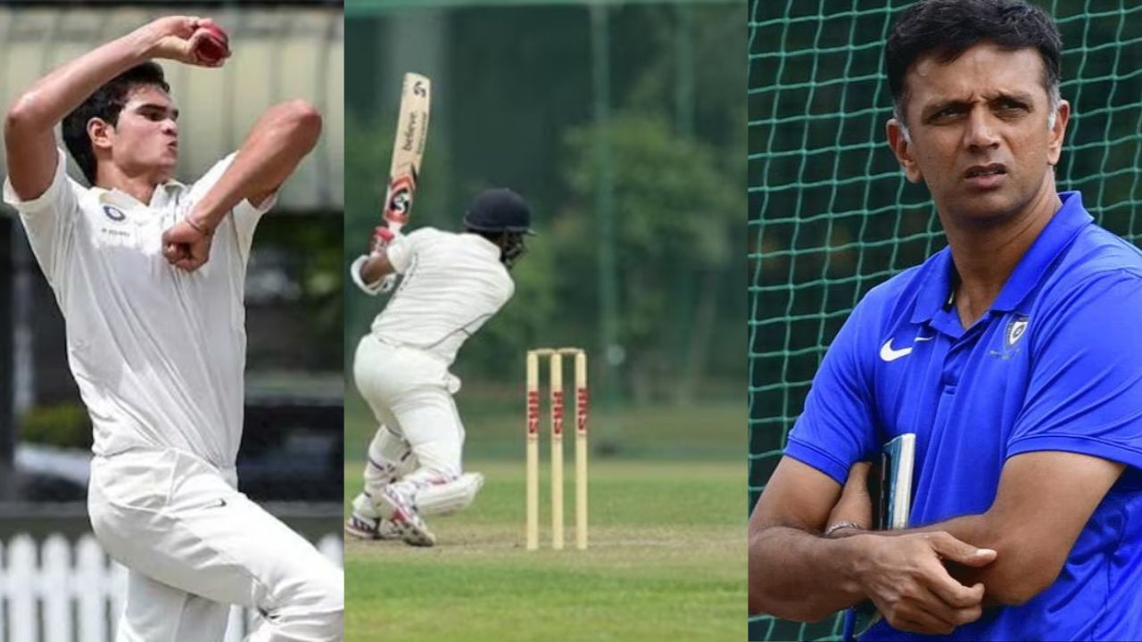 Arjun Tendulkar  , Sachin Tendulkar , IPL   , K. Thimmappiah Memorial Tournament , Rahul Dravid , Samit Dravid