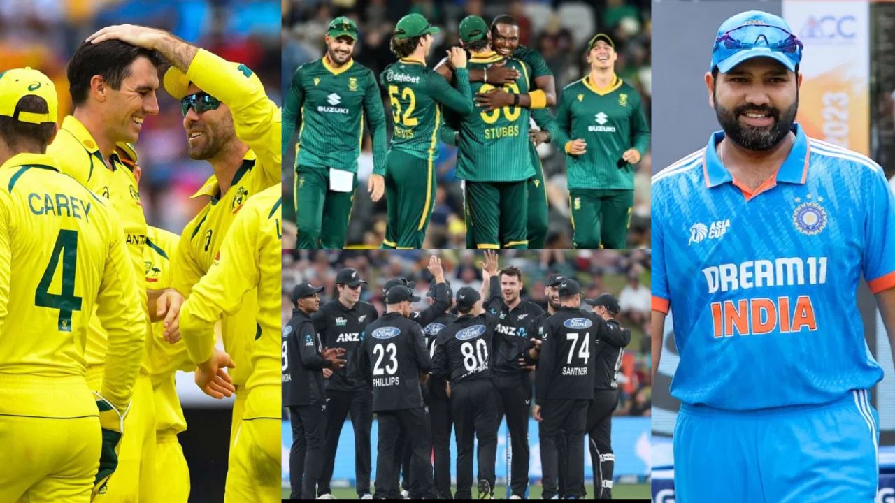 India team , south Africa , Australia , New Zealand, Rohit sharma
