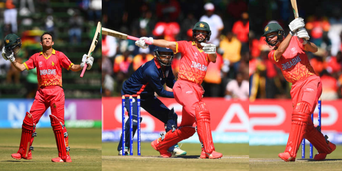 Zimbabwe captain Sean Williams hit century in world cup 2023