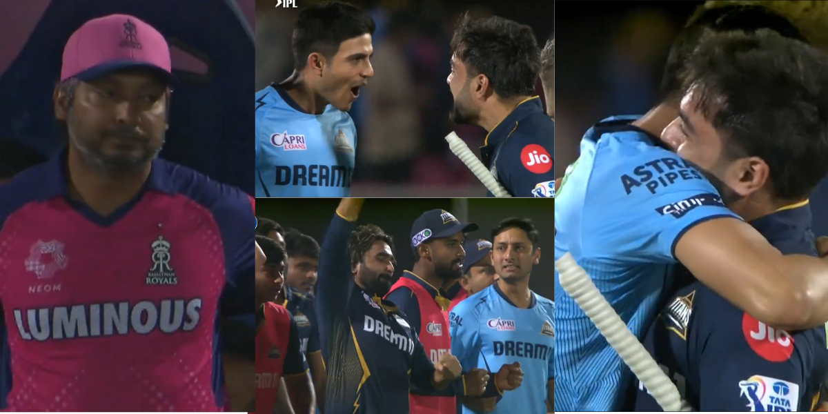 gt celebration video viral after defeted rr in ipl 2024 match 24
