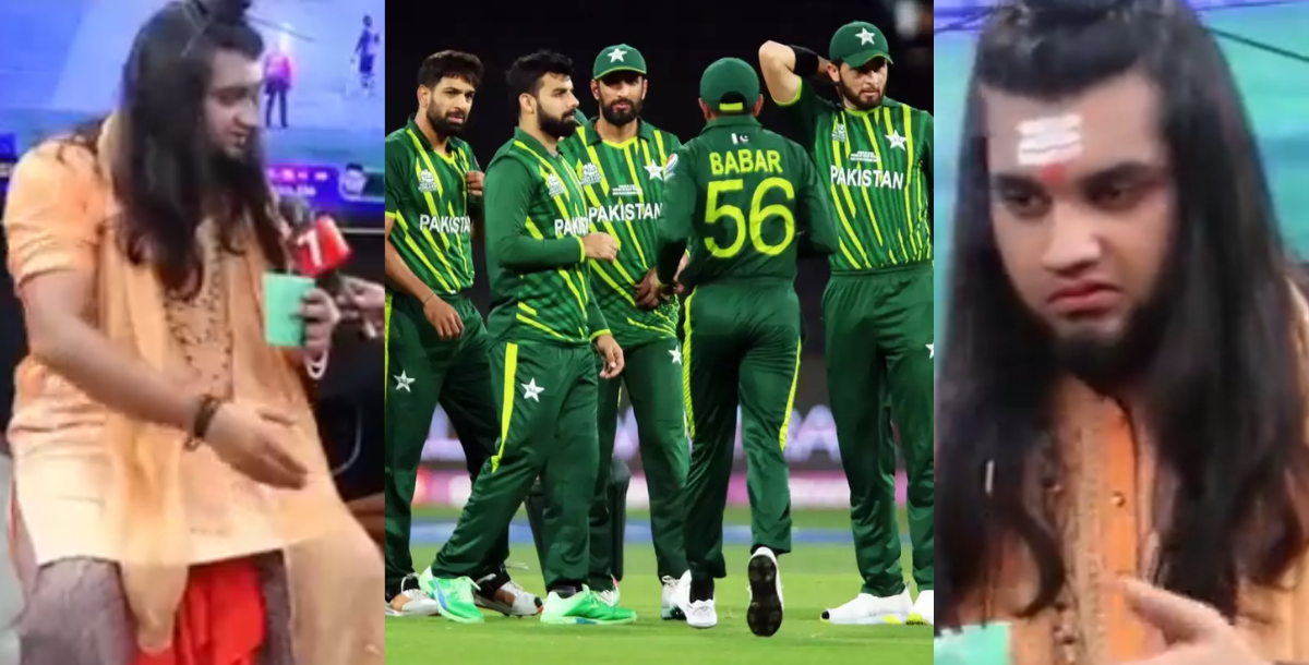 ahead ind vs pak match pakistani media made fun of hindu religion on live tv video goes viral