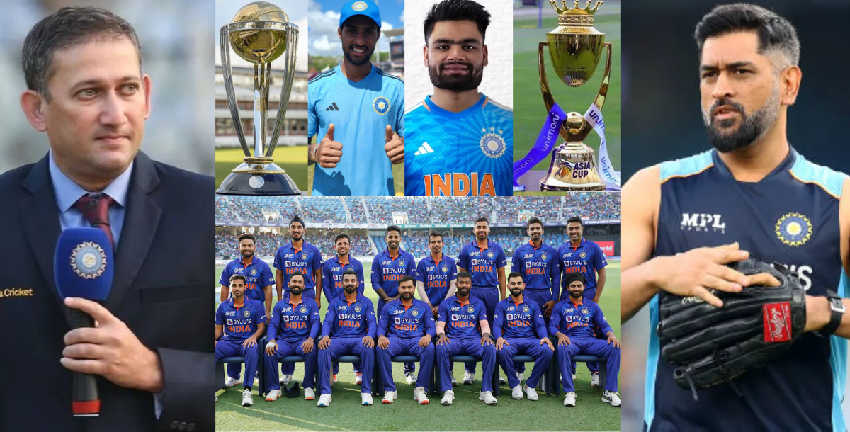 ajit agarkar can pick 18 member team india squad for asia cup 2023 and odi world cup 2023 MS Dhoni c...