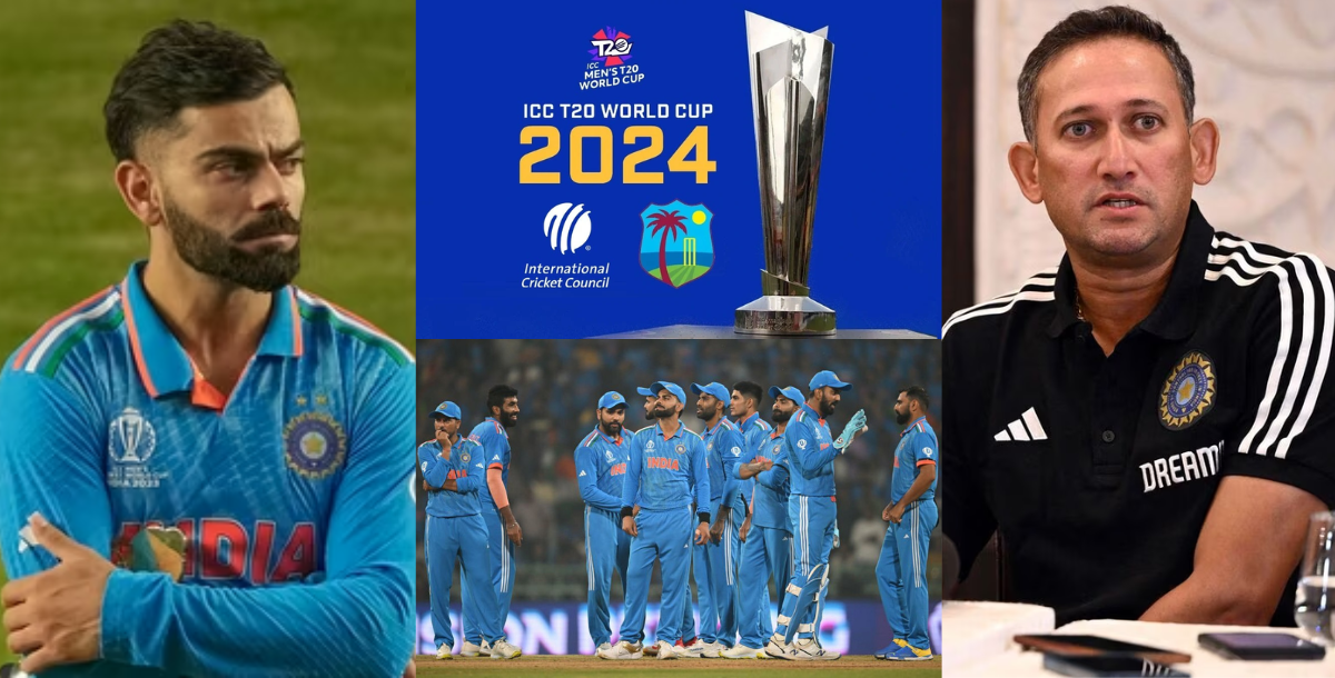 ajit agarkar will talk to virat kohli to give opportunity to young players in t20 world cup 2024