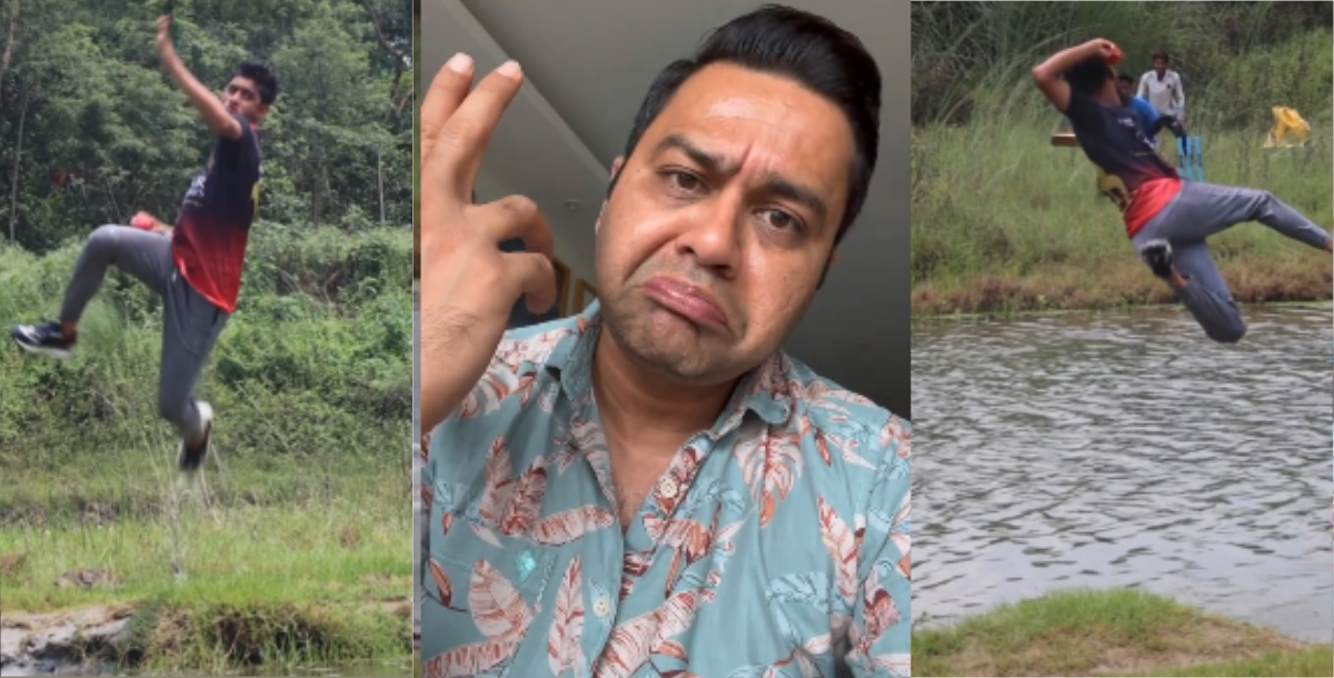 4 फीट हवा में उछलकर इस गेंदबाज ने फेंकी ऐसी गेंद, VIDEO देख खुला का खुला रह गया आकाश चोपड़ा का मुंह
