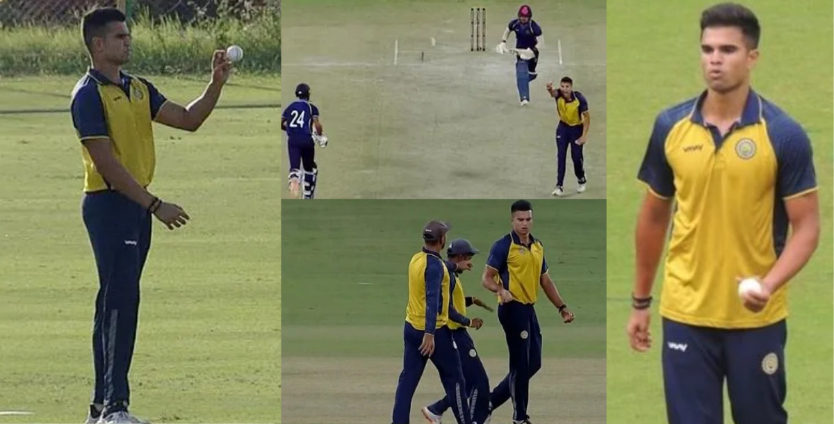arjun tendulkar took 2 wickets in syed mushtaq ali trophy 2023 against manipur