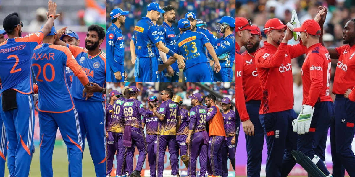 15-member team selected for play 5 T20s against England 4 from MI-KKR no player from RCB gets a chan...