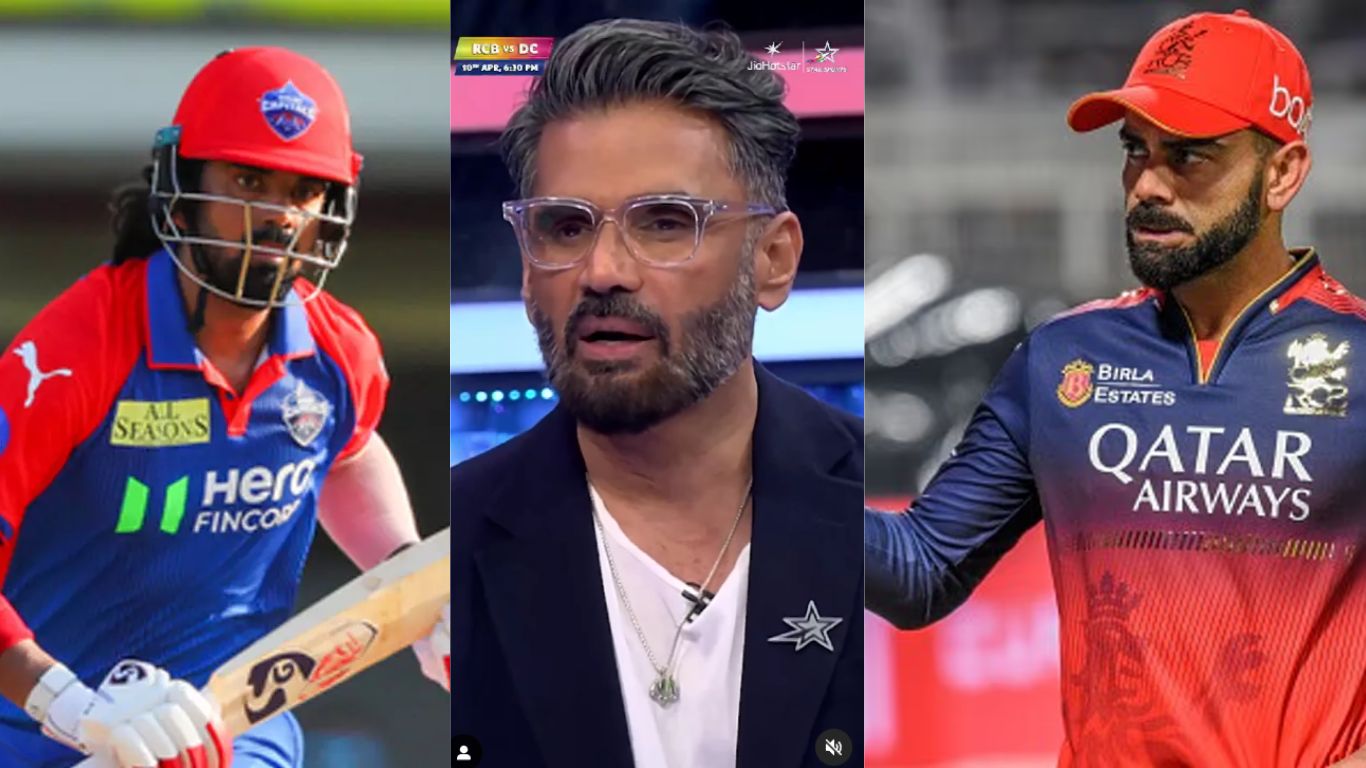 Sunil Shetty, Virat Kohli , KL Rahul