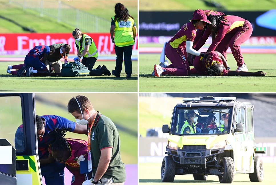 Shamilia Connel collapses on ground