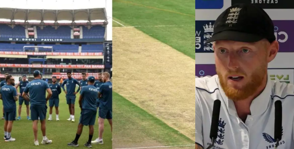 ben-stokes-and-ollie-pope-are-shocked-after-seeing-ranchi-pitch for ind-vs-eng-4rth-test