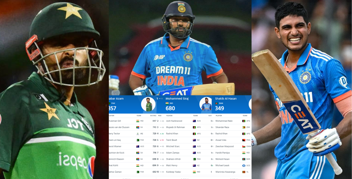 big change in icc odi rankings after ind vs aus 2nd odi match rohit sharma suffered a big loss