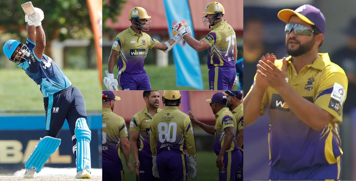 california knights won the match under suresh raina captaincy against texas chargers in US Masters T...